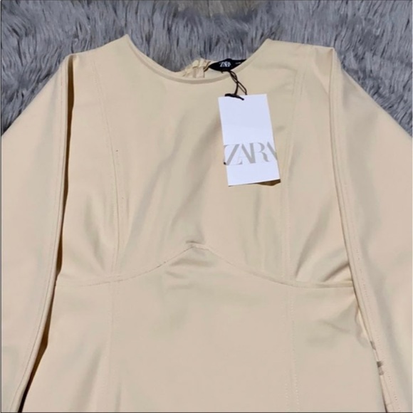 Zara Neoprene Effect Dress - Picture 4 of 11